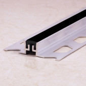 Алюминиевый компенсационный профиль с резиновой вставкой ПО-114 Серый 2,7 м