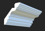 Потолочный плинтус 83х83 мм Hiwood A116 из полистирола 2 м Потолочный плинтус 83х83 мм Hiwood A116 из полистирола 2 м